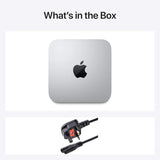 Mac Mini: Apple M1 chip with 8‑core CPU and 8‑core GPU, 16GB RAM and 512GB SSD