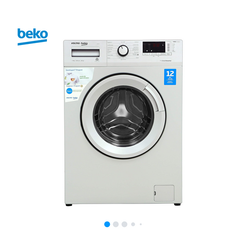 Voltas Beko 6KG Fully Automatic Front Load Washing Machine WFL60S White UAE – Front View
