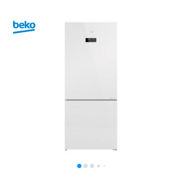 Beko 415L Double Door Refrigerator RCNT415E20V2HFGW White UAE – Front View
