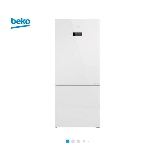 Beko 415L Double Door Refrigerator RCNT415E20V2HFGW White UAE – Front View