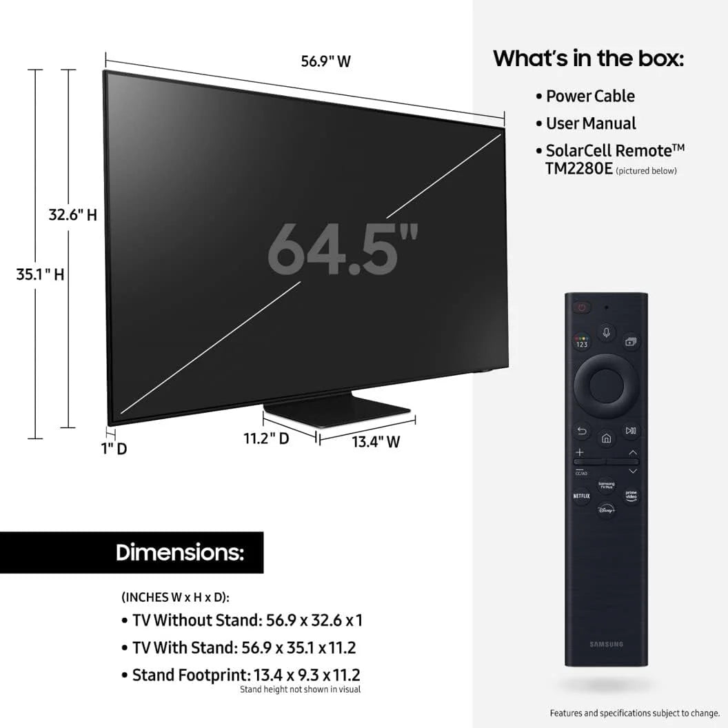 Samsung 65 Inch QN90B Neo QLED 120Hz 4K HDR Smart TV 65QN90B