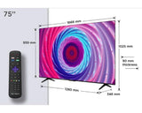 TCL 75 Inch QLED Roku 4K Smart UHD HDR TV 75RC650