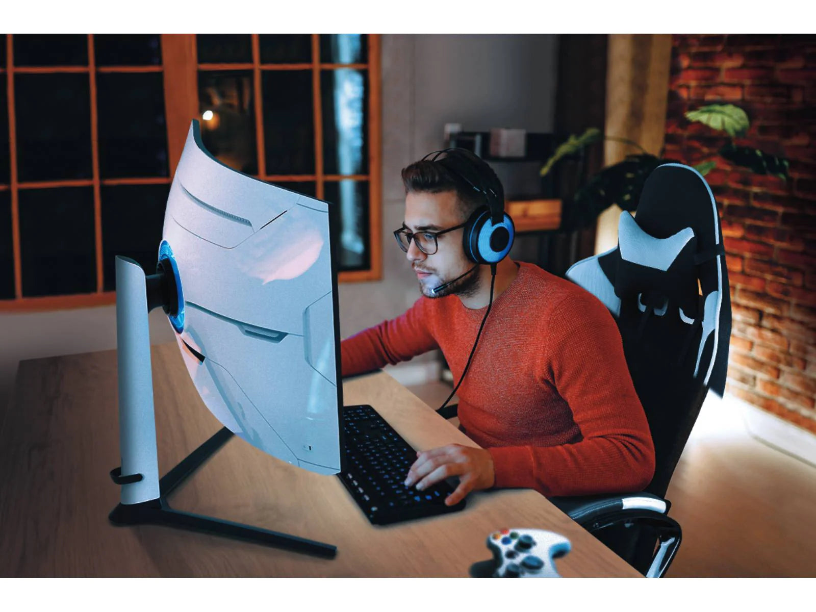 Samsung Odyssey Neo G8 Monitor Lifestyle Setup UAE