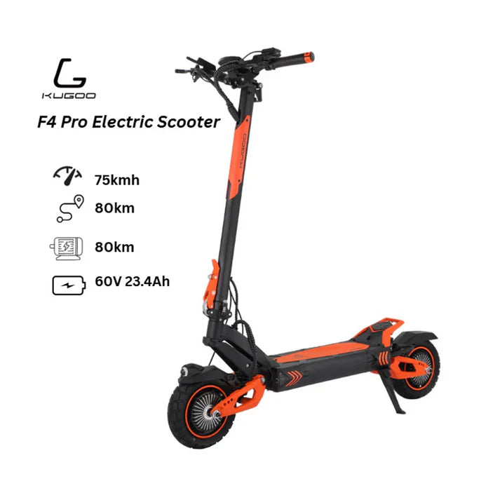 Kugoo F4 Pro Dual Motor Electric Scooter – 1400W x2, 75KM/h Speed, 80KM Range | Buy in UAE