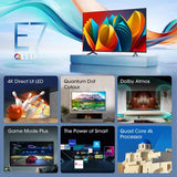 Hisense 50 Inch Smart 4K Ultra HD HDR QLED TV with Amazon Alexa 50E7NQTUK