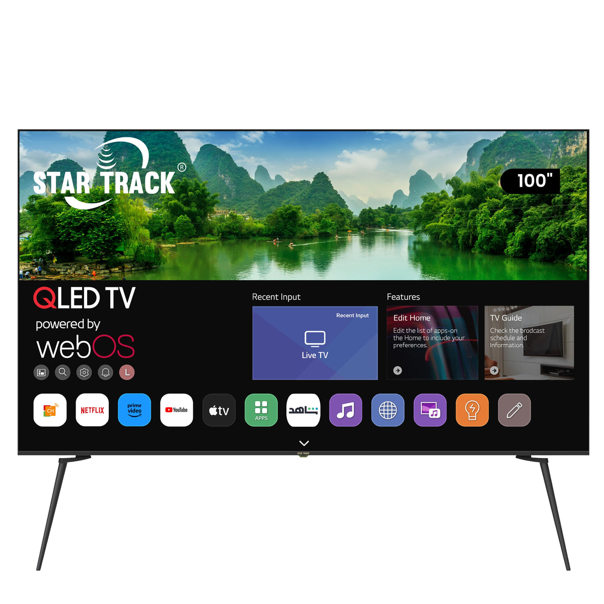 100-inch STAR TRACK 4K Smart TV (ST100K-LG2200WEB)