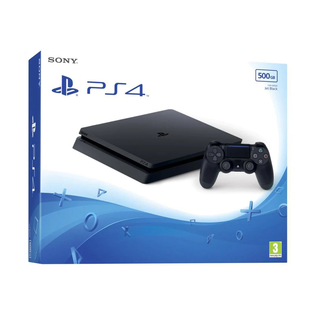 Sony PS4 Slim 500GB Box Package with 2 Controllers Dubai UAE