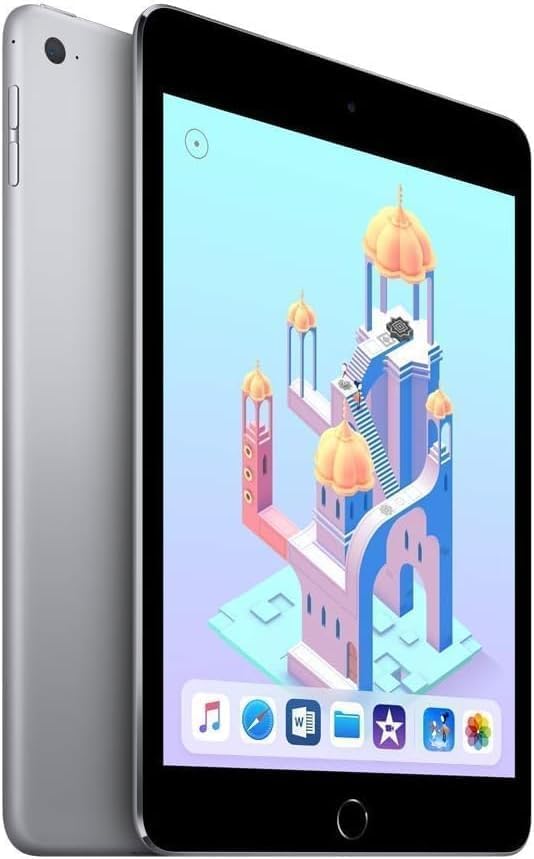 Apple iPad Mini 4 Space Gray Renewed Front View UAE