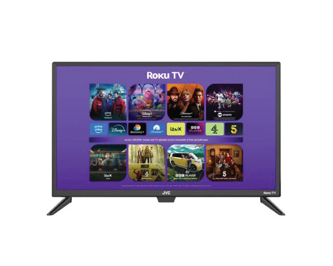 JVC 55 Inch CR530 4K Ultra HD HDR LED Roku Smart TV Front View UAE