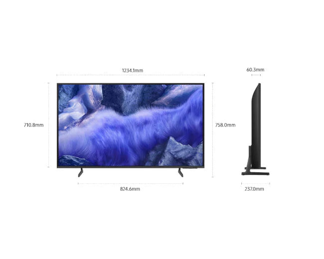 Samsung 55QEF1 QLED 4K Smart TV Angled Right View UAE