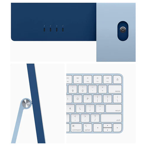 Apple iMac (24-inch, Apple M1 chip with 8‑core CPU and 8‑core GPU, 8GB RAM, 256GB) - Blue