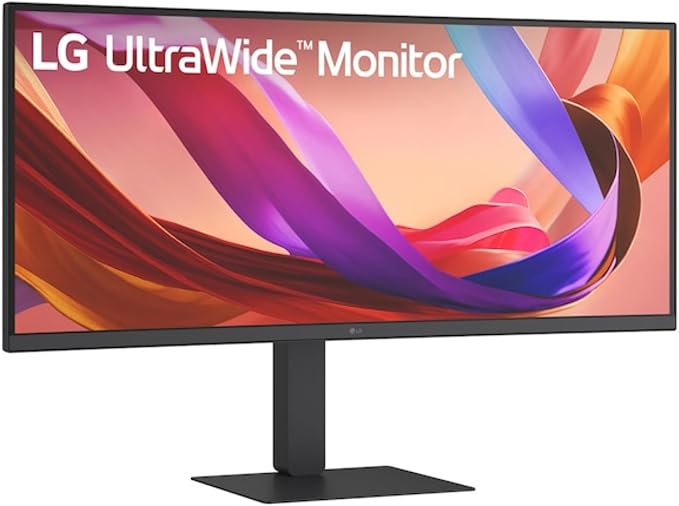 LG UltraWide 34U650A-B Monitor Angled View UAE