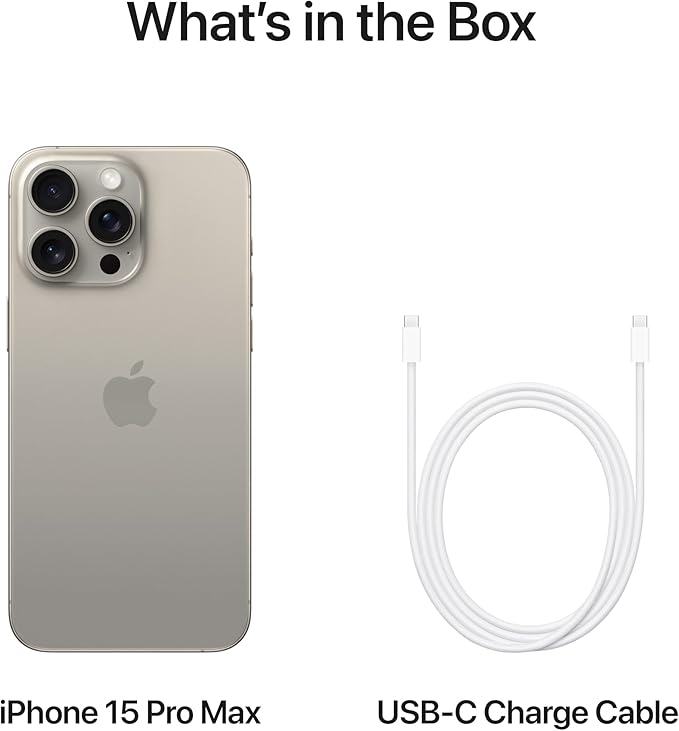 iPhone 15 Pro Max Natural Titanium Back View UAE