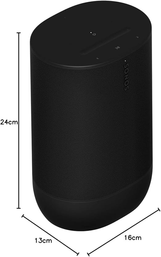 Sonos Move Gen2 Portable Speakers Black with WiFi and Bluetooth | Portable