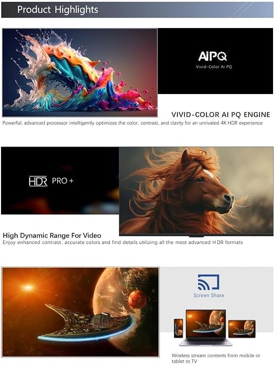 Gratus 100" QLED WebOS powered 4K Edgeless UHD SMART TV