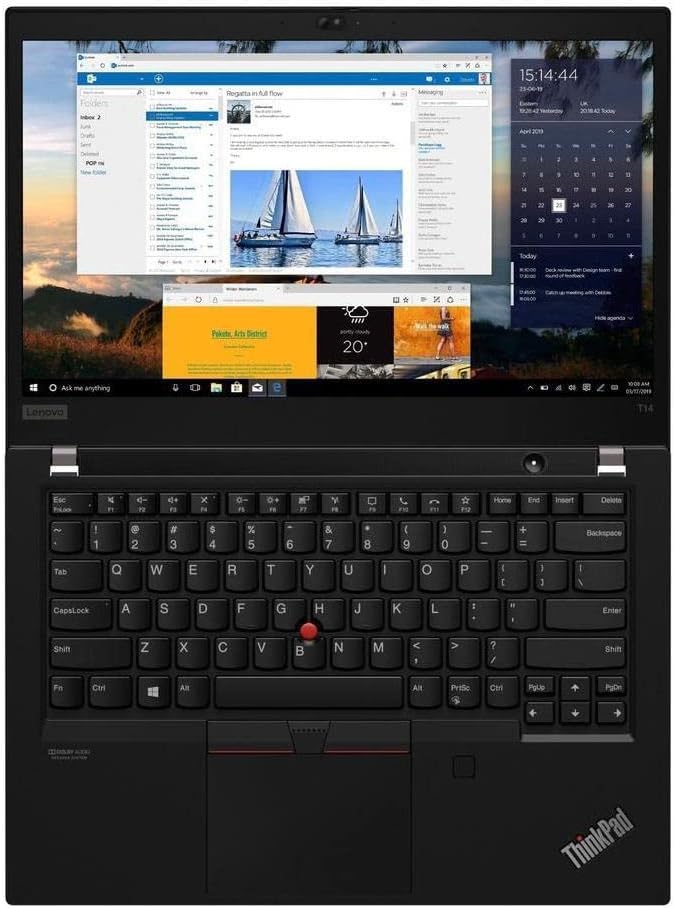 Lenovo ThinkPad T14 Gen 2 20W0001NUS 14" Notebook - Full HD - 1920 x 1080 - Intel Core i7 11th Gen i7-1165G7 Quad-core (4 Core) 2.80 GHz - 16 GB RAM - 512 GB SSD - Black (Renewed)