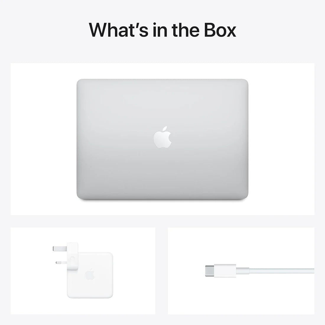 Apple MacBook Air M1 Silver Open Lid Display UAE