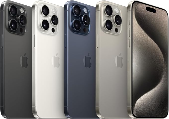 iPhone 15 Pro Max Natural Titanium Side View UAE