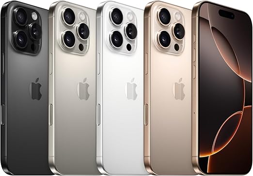 iPhone 16 Pro Max Desert Titanium Side View UAE