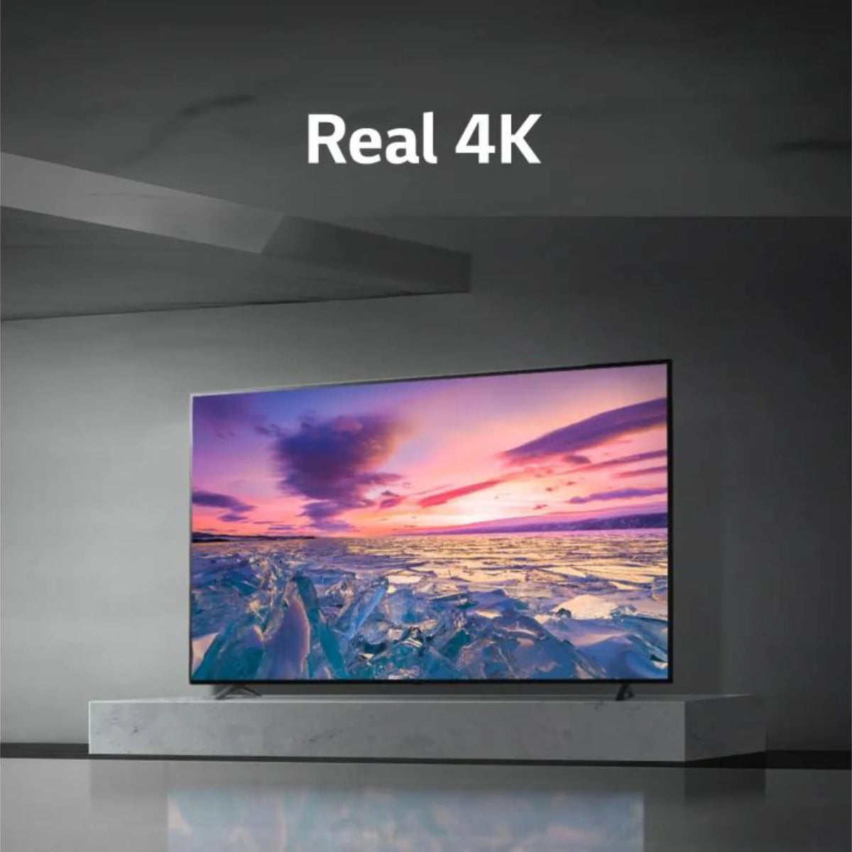 LG 43UQ76 White Smart TV Side View UAE