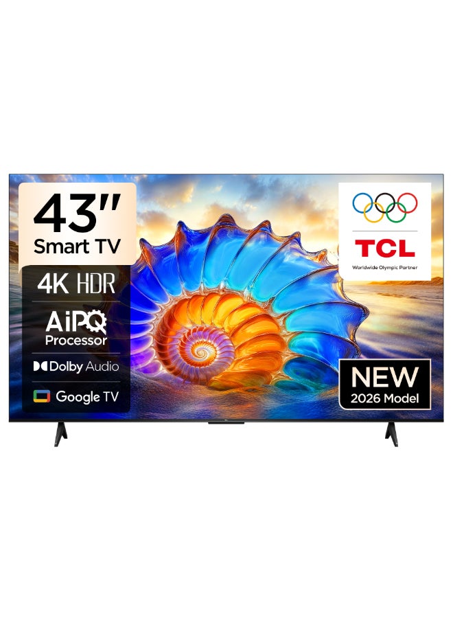 TCL 43 Inch C645 QLED 4K Google TV – 43C645