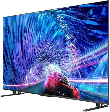 Toshiba 75-inch 4K QLED Smart TV with a 144Hz refresh rate, Mini-LED backlighting, and a 2.1.2 channel audio system with Dolby Atmos
