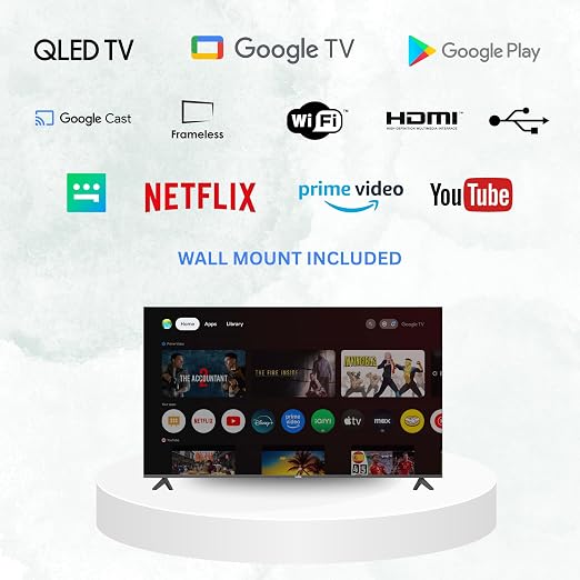 KENSTAR 85'' 4K QLED Smart Google TV