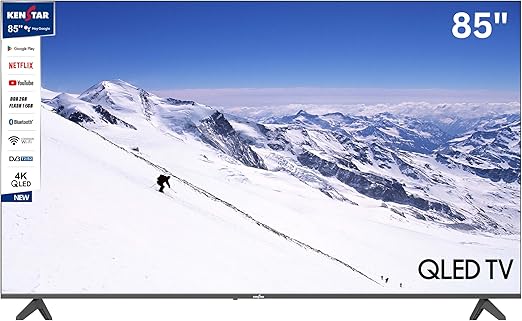KENSTAR 85'' 4K QLED Smart Google TV