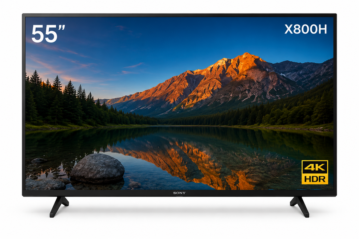 Sony X800H 55-Inch 4K Ultra HD HDR Smart LED TV Android TV Wi-Fi HDMI USB