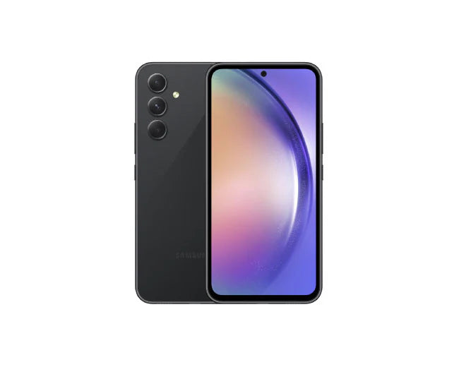 Samsung Galaxy A54 5G Awesome Black - Front and Back View