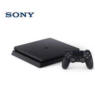 Sony PS4 Slim Compact Console Used Display Unit Side View Dubai