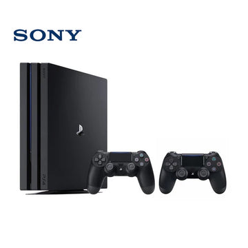 Sony PlayStation 4 Pro 1TB with 2 DualShock Controllers CUH-7000A Front View UAE