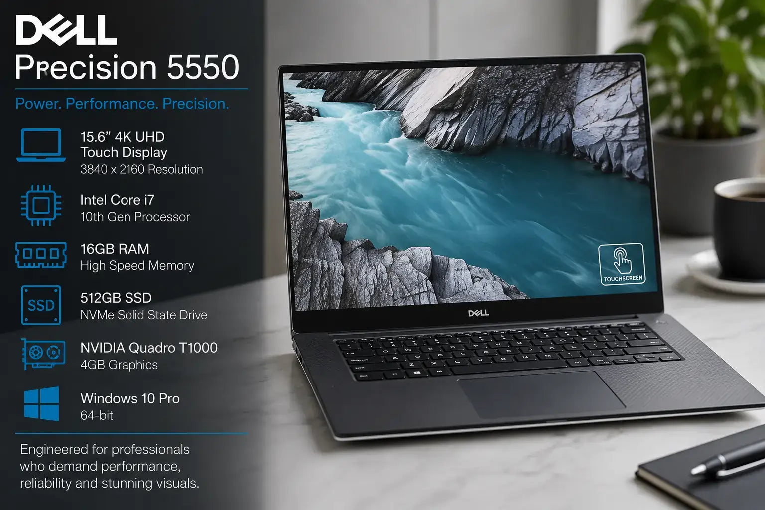 Dell Precision 5550 4K Touchscreen Display Open UAE