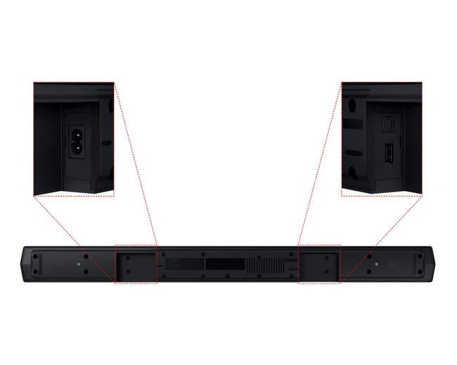 Samsung HW-C450 2.1ch Essential Soundbar Subwoofer Front View UAE