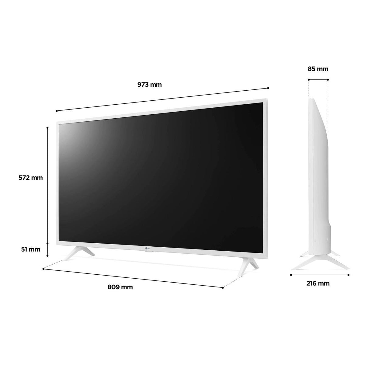 LG 43 Inch UQ76 4K UHD Smart TV – 43UQ76