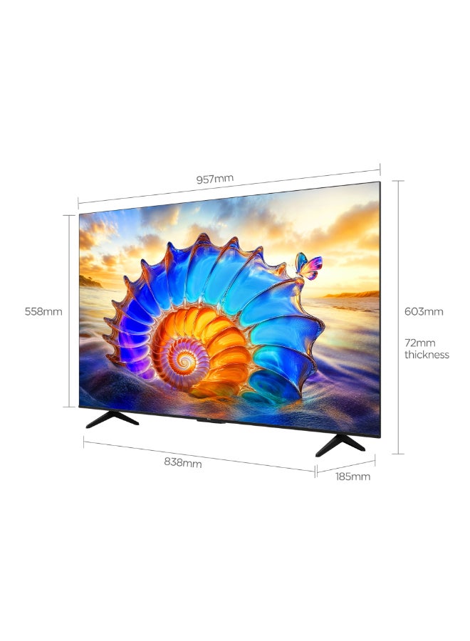 TCL 43 Inch C645 QLED 4K Google TV – 43C645