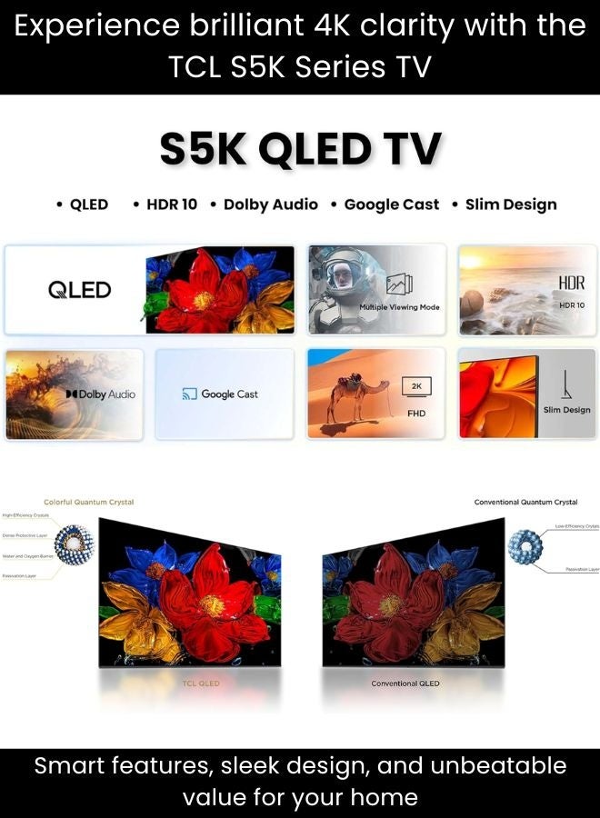 TCL 43 Inch P755 4K UHD Google TV – 43P755