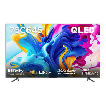 TCL 75 Inch C645 QLED 4K Google TV – 75C645