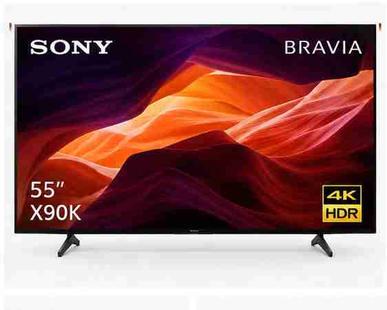 Sony 55 Inch X90K 4K Full Array LED HDR Google TV – Smart TV with Dolby Vision, Dolby Atmos & Google Assistant