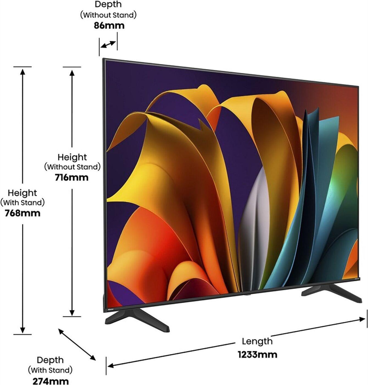 Hisense 55 Inch A6N 4K UHD Smart TV – 55A6N